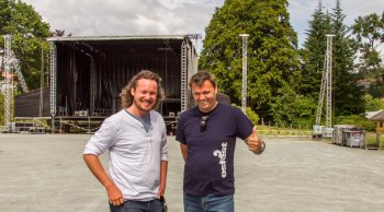 Ole Reinert Bergh-Olsen og Tor Egil Hylland gleder seg til å ta i mot festivalfolket på Osfest.